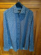 Vanguard donkerblauw bloem overhemd, Kleding | Heren, Overhemden, Blauw, Ophalen of Verzenden, Zo goed als nieuw, Vanguard