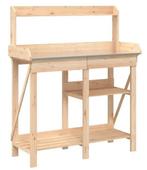 Oppottafel plantentafel hout + zink GRATIS VERZONDEN!, Verzenden, Nieuw, Overige soorten
