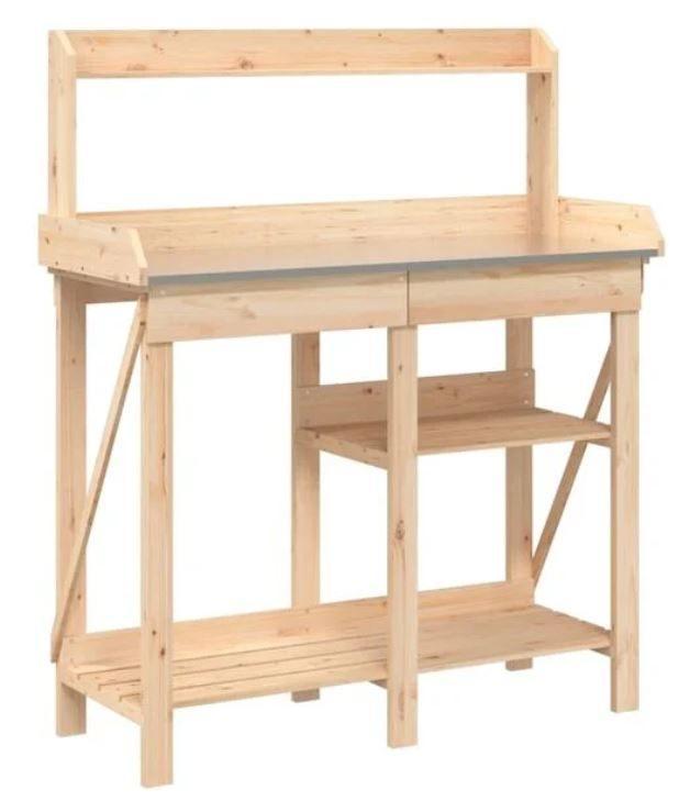 Oppottafel plantentafel hout + zink GRATIS VERZONDEN!, Tuin en Terras, Hand-tuingereedschap, Nieuw, Overige soorten, Verzenden