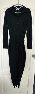 Zwarte jumpsuit met centuur, maat 38, zgan, Ophalen of Verzenden, Zo goed als nieuw, Maat 38/40 (M), Zwart