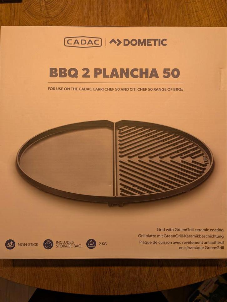 Nieuwe bbq 2 plancha 50 voor cadac skottelbraai, Tuin en Terras, Barbecue-accessoires, Nieuw, Ophalen of Verzenden