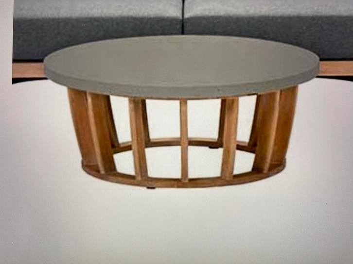 Nieuwr Garden impressions salon en bijzettafel, Tuin en Terras, Tuintafels, Nieuw, Rond, Hout, Ophalen