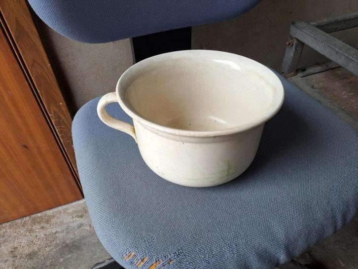 oude porseleinen ondersteek / po / bedpan, Antiek en Kunst, Curiosa en Brocante, Ophalen of Verzenden