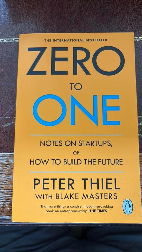 Zero to one, Boeken, Advies, Hulp en Training, Zo goed als nieuw, Ophalen of Verzenden
