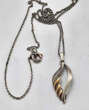 Franz Scheuerle Prachtige hanger in zilver en goud, met kett beschikbaar voor biedingen