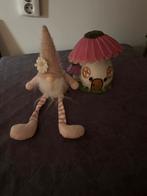 Leuke decoratie set: kabouter en paddenstoel huisje, Ophalen, Zo goed als nieuw