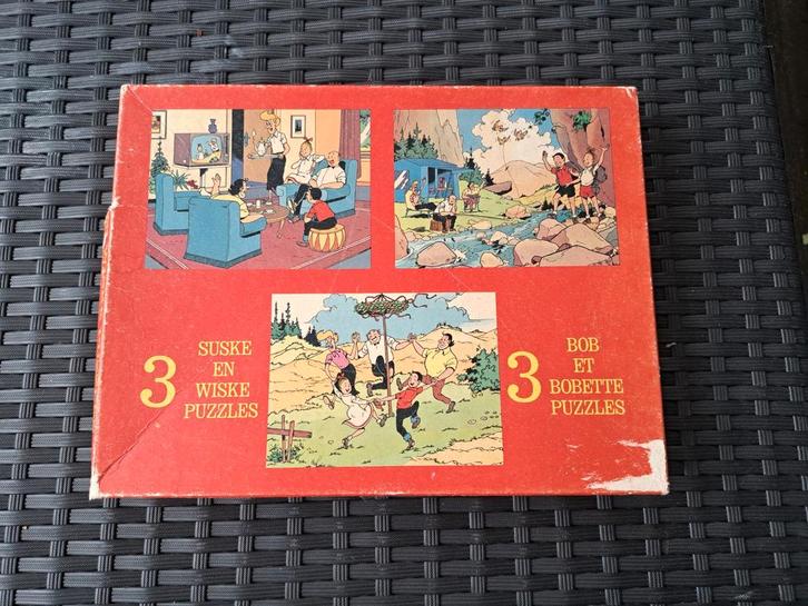 Oude puzzels Suske en Wiske 1977 compleet, Antiek en Kunst, Antiek | Speelgoed, Ophalen of Verzenden