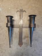 Dubbele kandelaar, Ophalen, Metaal, 50 tot 75 cm