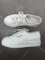 Superga - Gympen sneakers lichtgrijs platform - mt 36, Verzenden, Sneakers of Gympen, Grijs, Gedragen