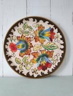 Prachtig! Grote schaal bord H. Bequet Belgium vintage, Ophalen of Verzenden