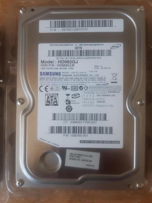 HDD schijven 80Gb, Computers en Software, Harde schijven, Gebruikt, Desktop, Ophalen