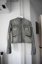Washed spijkerjasje TRF (Zara) maat M, Y2K 2000's, Maat 38/40 (M), Blauw, Zara, Ophalen of Verzenden