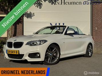 BMW 2-serie Cabrio 228i 245PK M-Sport HK Memory ORG. NED. 2d beschikbaar voor biedingen