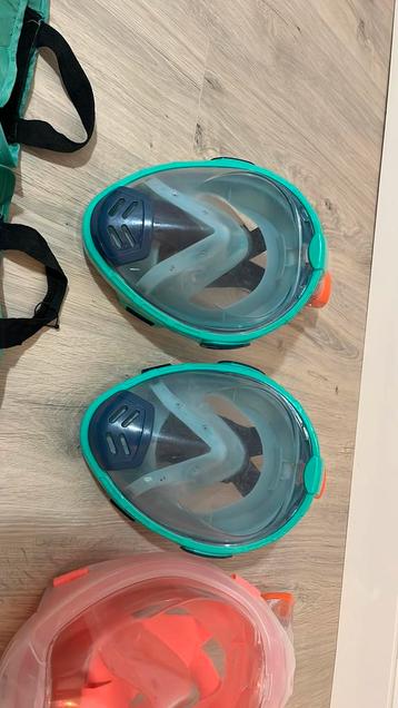 2 snorkelmaskers beschikbaar voor biedingen