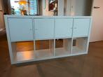 Ikea kallax kast met deurtjes, Huis en Inrichting, Kasten | Boekenkasten, Ophalen, 100 tot 150 cm, Zo goed als nieuw, Minder dan 100 cm