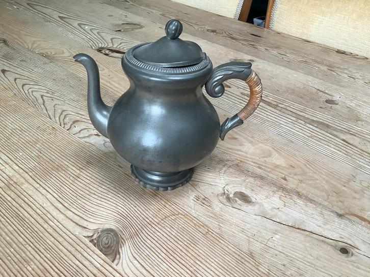 Vintage Royal Holland Tiel Theepot - Tin, Antiek en Kunst, Antiek | Tin, Ophalen of Verzenden