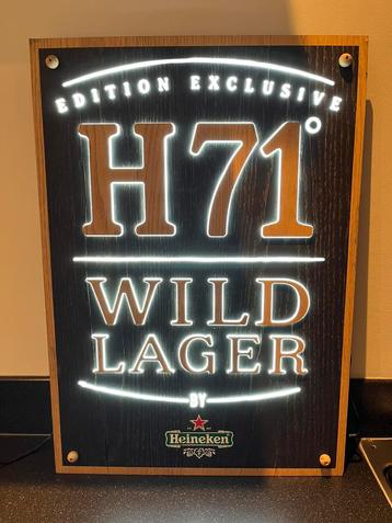 Heineken lamp H71. Heineken verlichting beschikbaar voor biedingen