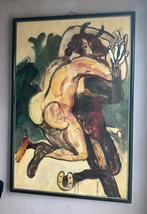 Martineau , Groot olieverf op doek, Ophalen of Verzenden