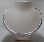 Zilveren vintage omega collier nr.603, Sieraden, Tassen en Uiterlijk, Kettingen, Verzenden, Zo goed als nieuw, Zilver, Zilver