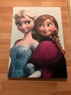 Frozen Schilderij - Elsa & Anna 70x50cm, Ophalen, Gebruikt, Schilderij, 50 tot 75 cm