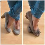 2 paar suede pumps herfst hakken ballerina mt 41 Footnotes, Ophalen of Verzenden, Zo goed als nieuw, Bruin