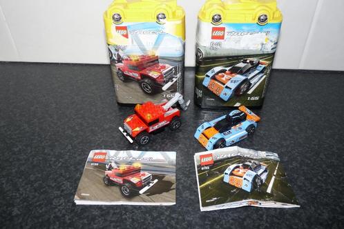 in nette staat Lego Racers 8193 + 9195 Blue Bullet + Turbo T, Kinderen en Baby's, Speelgoed | Duplo en Lego, Zo goed als nieuw
