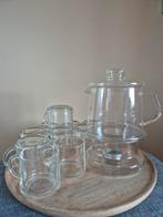 Pickwick theepot met glazen set, Huis en Inrichting, Keuken | Servies, Glas of Glazen, Gebruikt, Ophalen of Verzenden, Glas