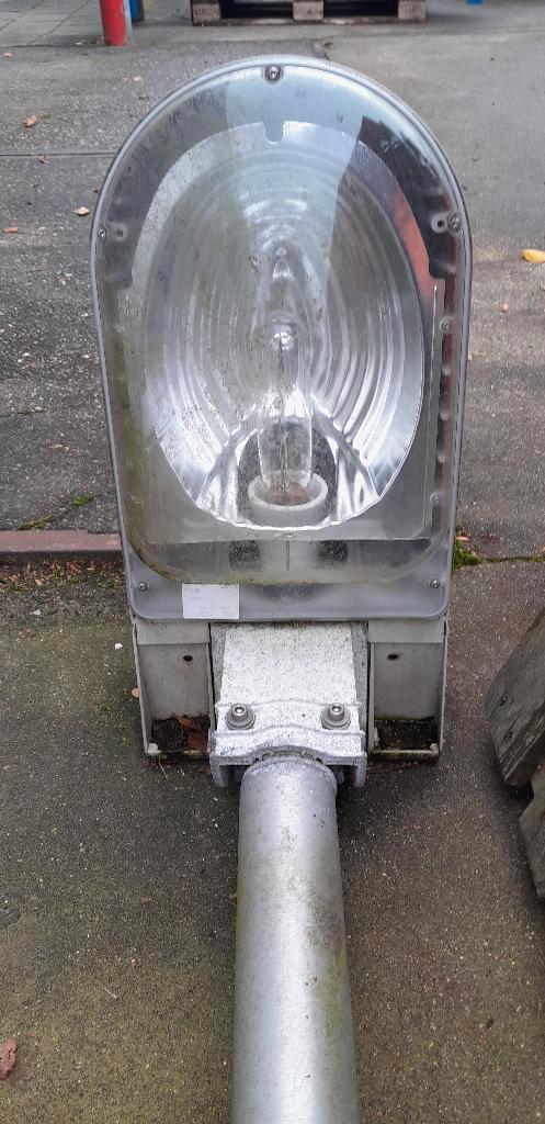 Aluminium Lichtmast 7,5 Meter, Tuin en Terras, Buitenverlichting, Gebruikt, Staande lamp, Aluminium, 50 tot 250 watt, Netvoeding