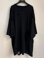 Balenciaga Destroyed Sporty B T-Shirt Zwart Oversized Maat S, Zwart, Ophalen of Verzenden, Zo goed als nieuw, Balenciaga