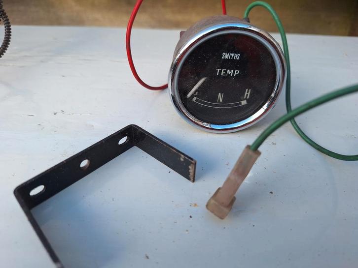 Vintage Smiths Temperatuurmeter - Klassieker!, Auto-onderdelen, Dashboard en Schakelaars, Oldtimer onderdelen, Universele onderdelen