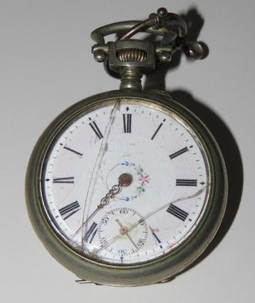 Antiek zakhorloge, Remontoire 6 Rubis 185517 beschikbaar voor biedingen