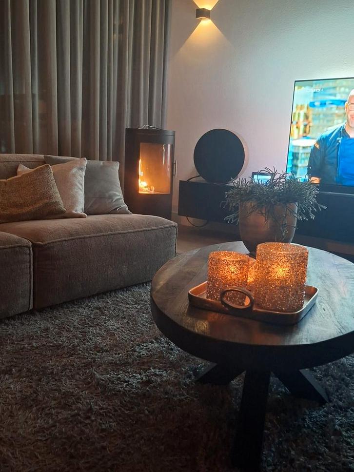 Mooi ronde bioethanol haard., Huis en Inrichting, Banken | Complete zithoeken, Zo goed als nieuw, Ophalen of Verzenden