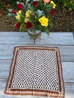 Vintage Zijden Sjaal, Ophalen of Verzenden, Zo goed als nieuw, Bruin, Overige typen