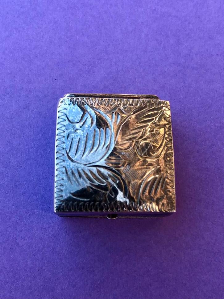 Sterling zilveren pillendoosje Ari D Norman, Sieraden, Tassen en Uiterlijk, Overige Accessoires, Zo goed als nieuw, Ophalen of Verzenden