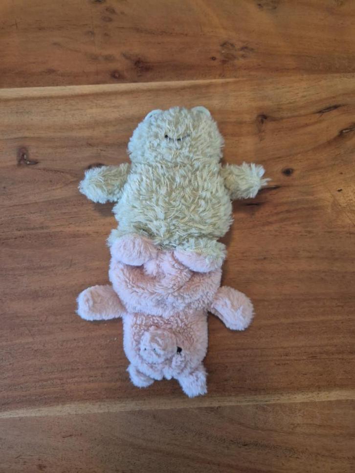 HEMA Omkeerbare knuffel – kikker/varken 16cm, Kinderen en Baby's, Kraamcadeaus en Geboorteborden, Gebruikt, Verzenden