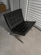 barcelona chair, Gebruikt, Zwart, Leer, Ophalen of Verzenden