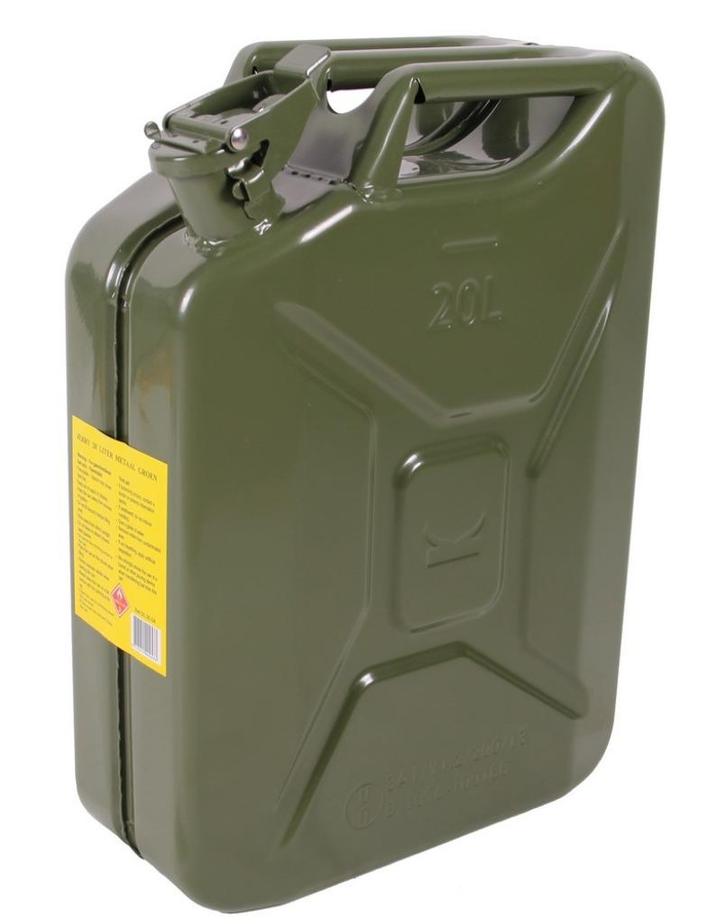 Jerrycan 20 L Nato (staal), Auto diversen, Overige Auto diversen, Verzenden