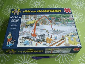 Jan van Haasteren - Bijna klaar - 1000 stukjes 2x gelegd beschikbaar voor biedingen
