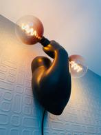 Vintage J.C. PEIRÉ Wandlamp HALTÈRE 1980’s Arm & Dumbbell, Ophalen of Verzenden, Zo goed als nieuw, Glas