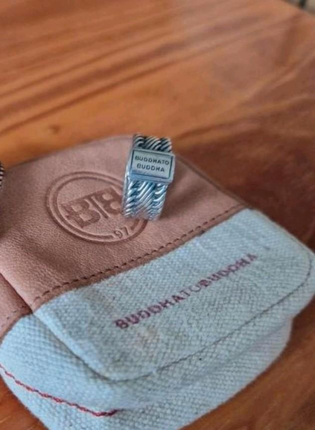 Buddha to buddha edwin ring maat 17, Sieraden, Tassen en Uiterlijk, Ringen, Zo goed als nieuw, Dame of Heer, 17 tot 18, Zilver