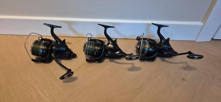 3x shimano big baitrunner long cast medium, Watersport en Boten, Hengelsport | Karpervissen, Zo goed als nieuw, Molen, Ophalen of Verzenden