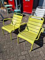 Limoen geel fermob Luxembourg low chairs prijs per stuk, Ophalen, Gebruikt