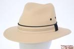 Outdoor gleufhoed Hawkins creme beige katoen 58, 59 & 60 new, Hoed, Nieuw, Ophalen of Verzenden, 58 of 59 cm (L, 7¼ of ⅜ inch)