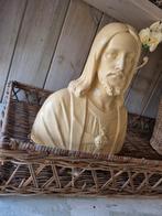 Vintage Brocante Heiligenbeeld Jezus Heilighart Buste, Beeld, Antiek en Kunst, Ophalen