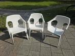 wit kunststof, Tuin en Terras, Tuinstoelen, Ophalen, Gebruikt, Kunststof