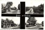 Groeten uit Harskamp - 4 afb. o.a. Stationsweg - 1961 gelope, Ophalen of Verzenden, 1960 tot 1980, Gelopen, Gelderland