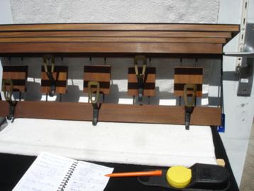 Vintage Brovorm Haarlem teakhout/ metalen kapstok jaren 70 beschikbaar voor biedingen