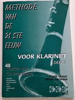 METHODE VAN DE 21STE EEUW KLARINET 2 - Frank Glaser +cd, Gebruikt, Overige genres, Overige soorten, Ophalen of Verzenden