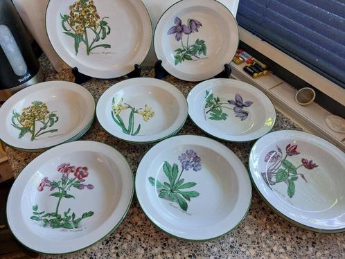 12 diepe Borden Seltmann Weiden Renate Flora, Huis en Inrichting, Keuken | Servies, Zo goed als nieuw, Kop(pen) en/of Schotel(s)