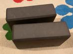 Set van 2 Donkergrijze yogablokken Domyos, Ophalen of Verzenden, Gebruikt, Yoga-accessoire